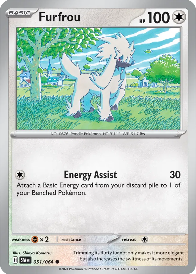051/064 Furfou Reverse Holo - Shrouded Fable
