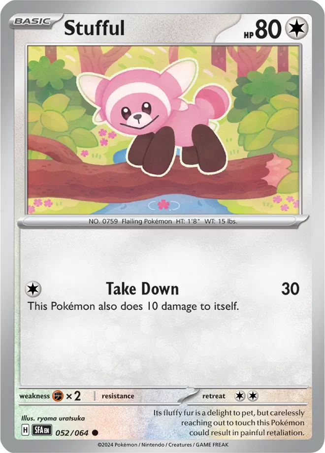 052/064 Stufful Reverse Holo - Shrouded Fable
