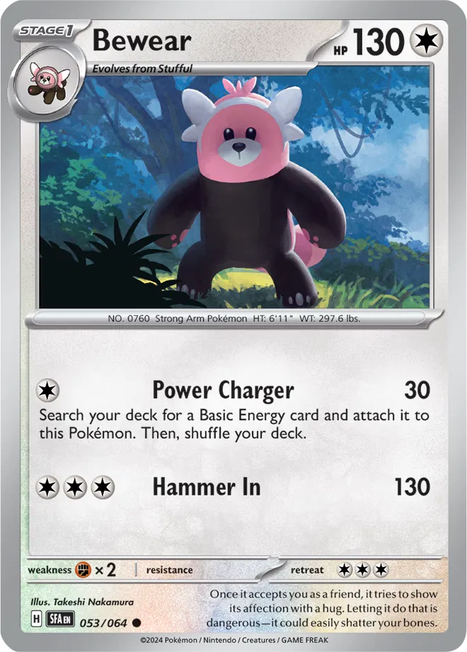 053/064 Bewear Reverse Holo - Shrouded Fable