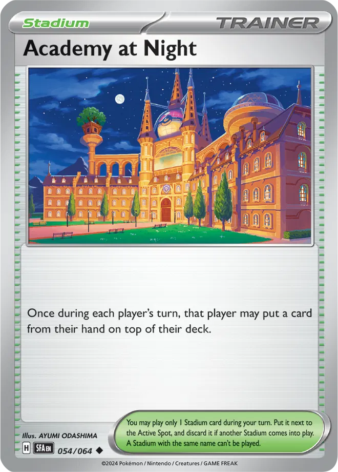 054/064 Academy at Night Reverse Holo - Shrouded Fable