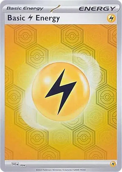 SVE 004 Basic Lightning Energy Reverse Holo - Shrouded Fable