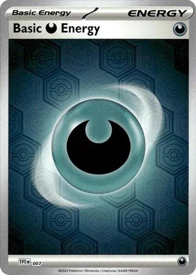 SVE 007 Basic Darkness Energy Reverse Holo - Shrouded Fable