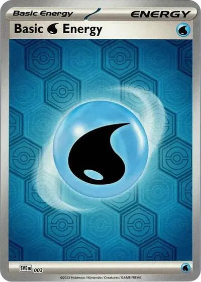 SVE 003 Basic Water Energy Reverse Holo - Shrouded Fable