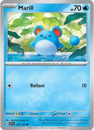 033/142 Marill Reverse Holo
