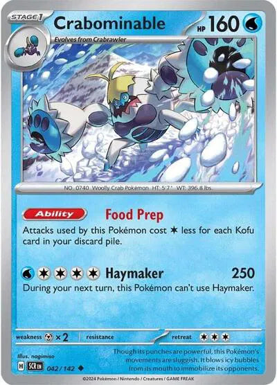 042/142 Crabominable Reverse Holo - Stellar Crown