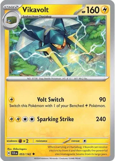 053/142 Vikavolt Reverse Holo - Stellar Crown