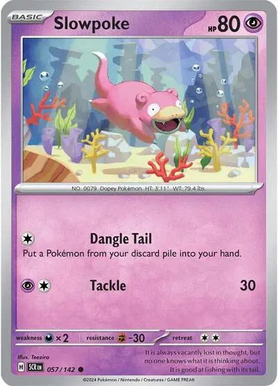 057/142 Slowpoke Reverse Holo - Stellar Crown