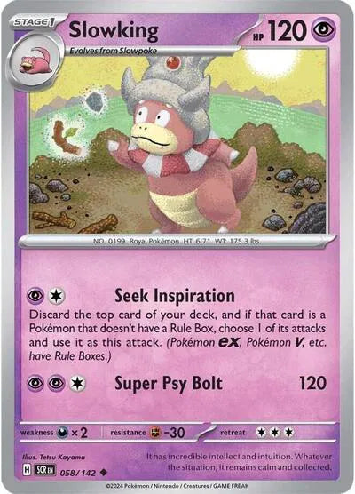 058/142 Slowking Reverse Holo - Stellar Crown
