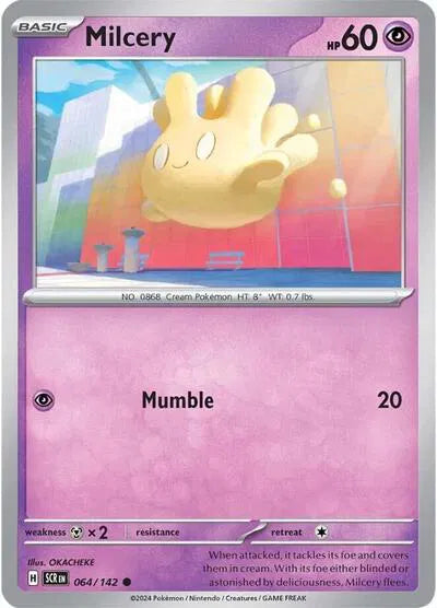 064/142 Milcery Reverse Holo - Stellar Crown