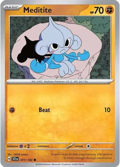 077/142 Meditite Reverse Holo - Stellar Crown