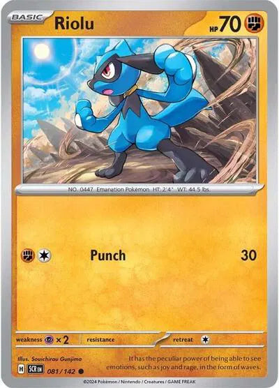 081/142 Riolu Reverse Holo - Stellar Crown