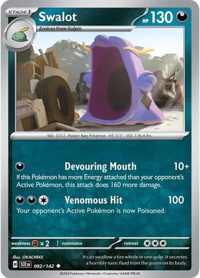 092/142 Swalot Reverse Holo - Stellar Crown