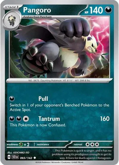 093/142 Pangoro Reverse Holo - Stellar Crown