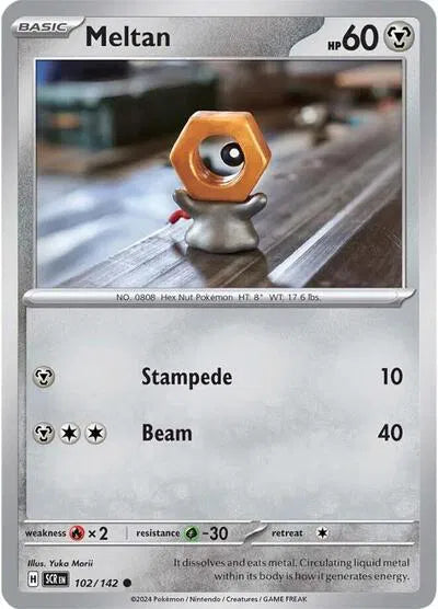 102/142 Meltan Reverse Holo - Stellar Crown