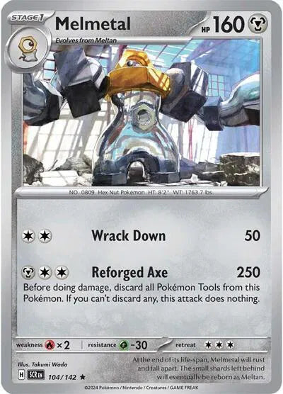104/142 Melmetal Reverse Holo - Stellar Crown