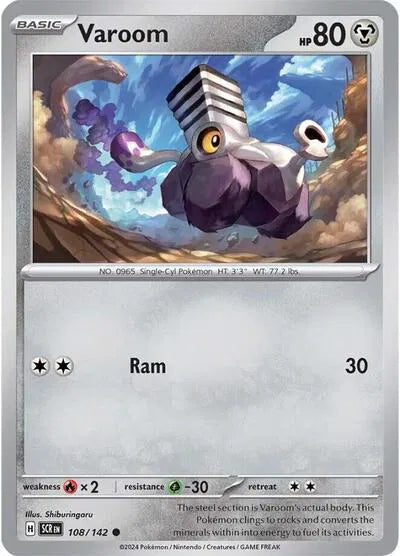 108/142 Varoom Reverse Holo - Stellar Crown