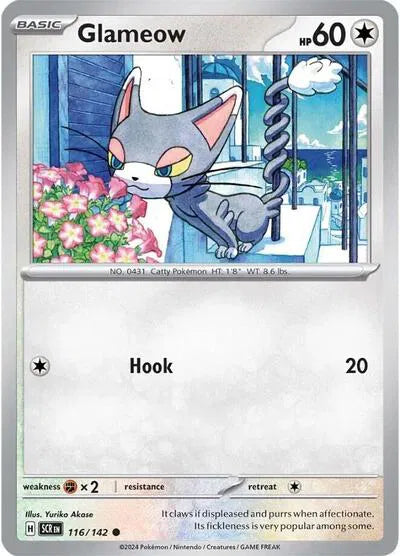 116/142 Glameow Reverse Holo - Stellar Crown