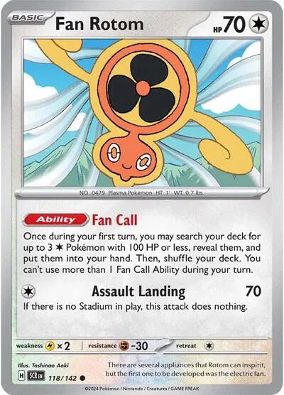 118/142 Fan Rotom Reverse Holo - Stellar Crown