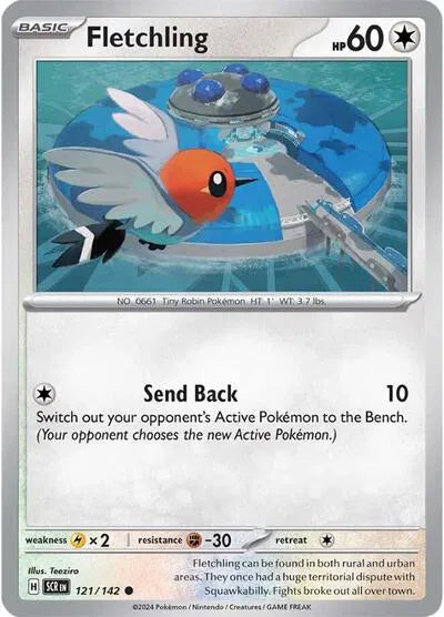 121/142 Fletchling Reverse Holo - Stellar Crown