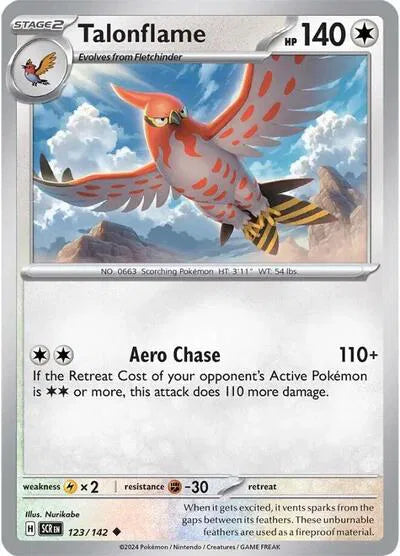 123/142 Talonflame Reverse Holo - Stellar Crown