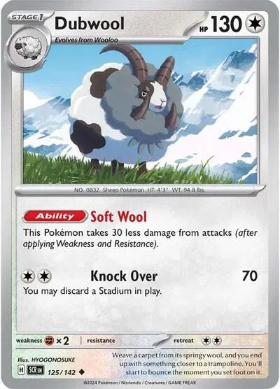 125/142 Dubwool Reverse Holo - Stellar Crown
