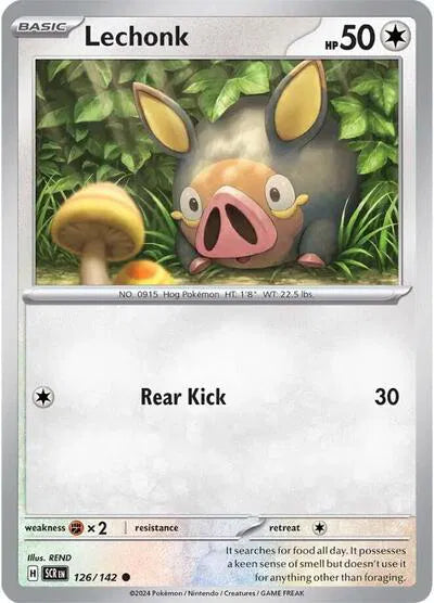 126/142 Lechonk Reverse Holo - Stellar Crown