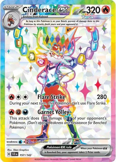 157/142 Cinderace EX - Stellar Crown