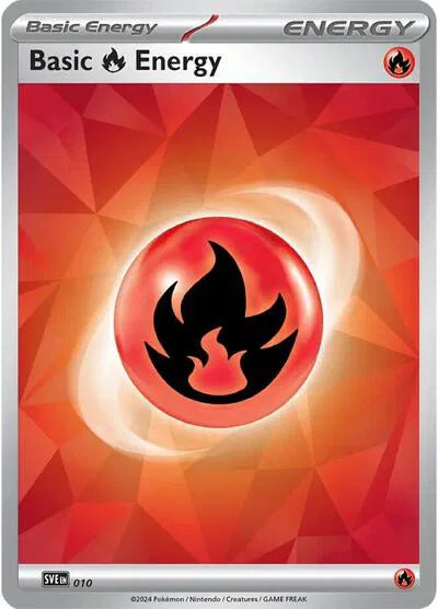 SVE 010 Basic Fire Energy Holofoil - Stellar Crown