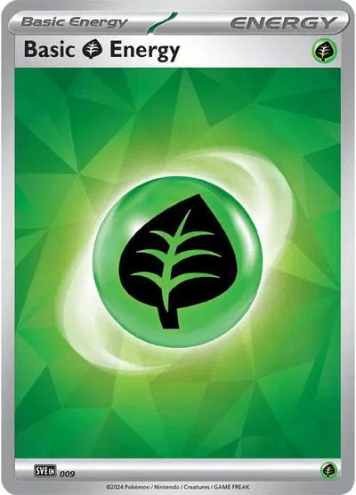 SVE 009 Basic Grass Energy Holofoil - Stellar Crown
