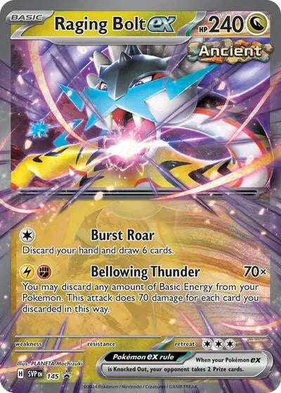 SVP 145 Raging Bolt EX - SVP Black Star Promo