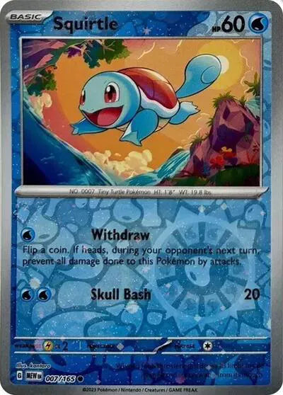 007/165 Squirtle Reverse Cosmos Holo