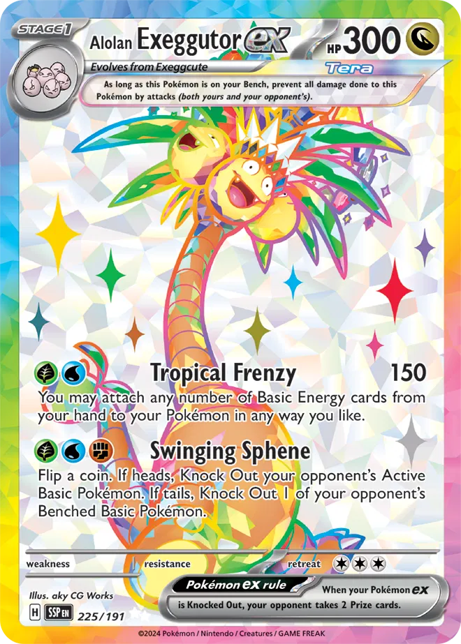 225/191 Alolan Exeggutor EX - Surging Sparks