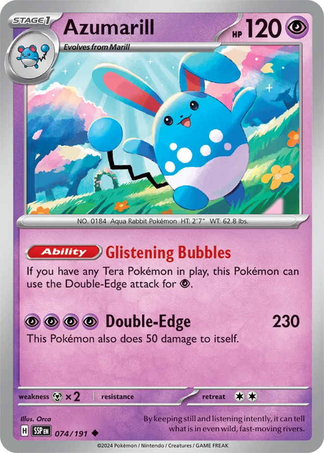074/191 Azumarill Reverse Holo