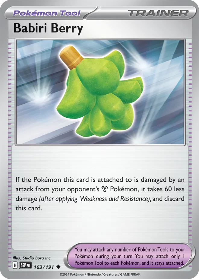 163/191 Babiri Berry Reverse Holo - Surging Sparks
