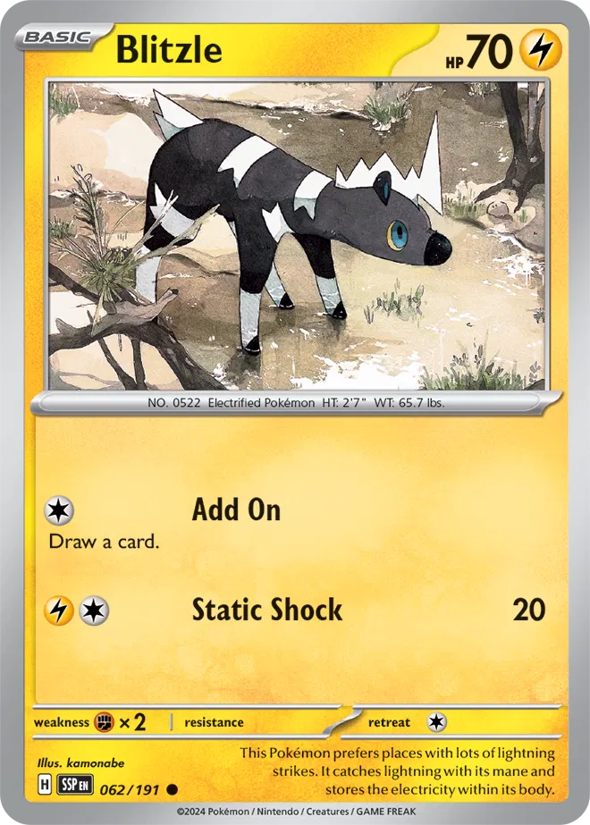 062/191 Blitzle Reverse Holo