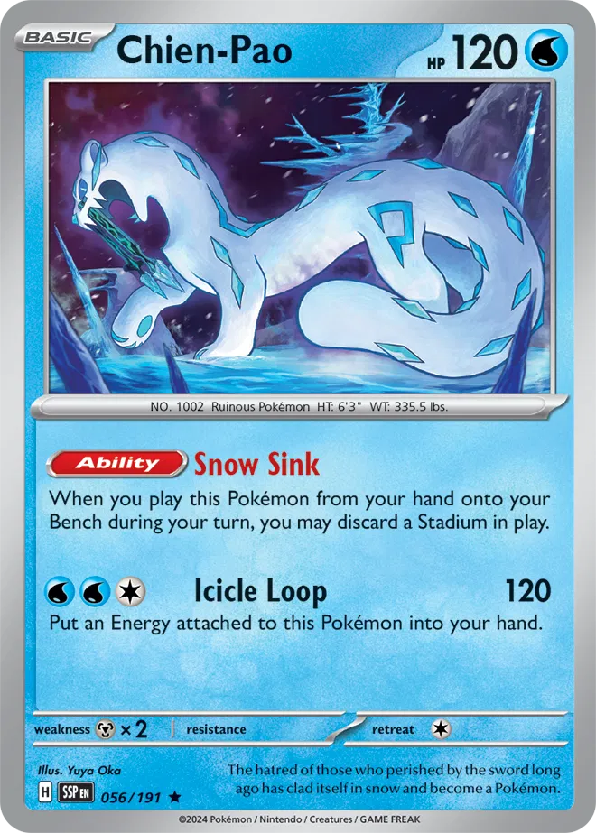 056/191 Chien-Pao Holofoil - Surging Sparks