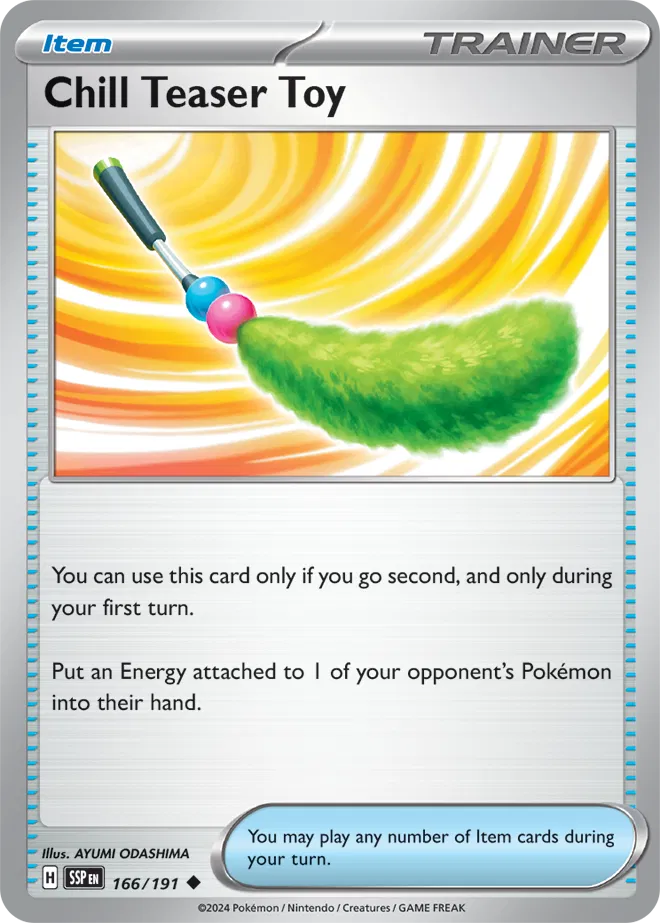 166/191 Chill Teaser Toy Reverse Holo - Surging Sparks