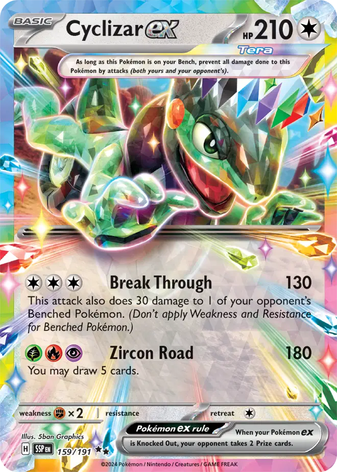 159/191 Cyclizar EX - Surging Sparks