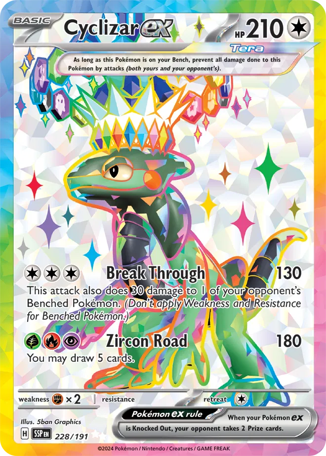 228/191 Cyclizar EX - Surging Sparks
