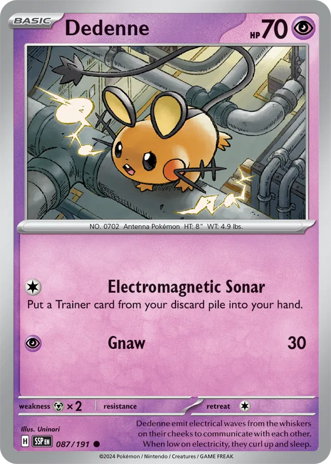 087/191 Dedenne Reverse Holo