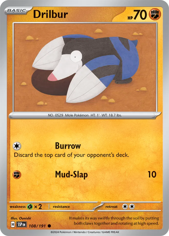 108/191 Drillbur Reverse Holo