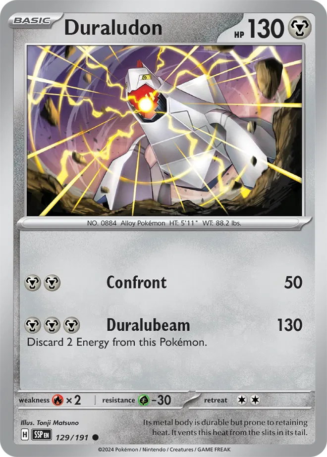 129/191 Duraludon Reverse Holo