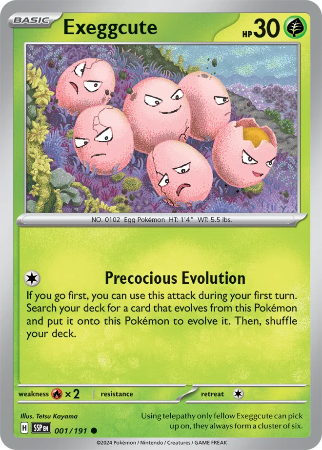 001/191 Exeggcute Reverse Holo