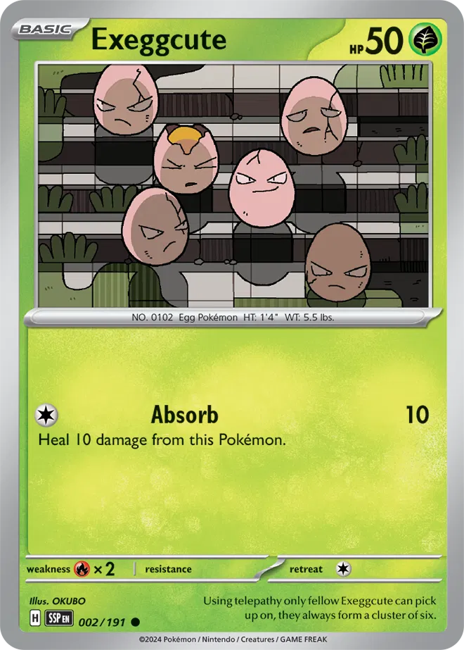 002/191 Exeggcute Reverse Holo