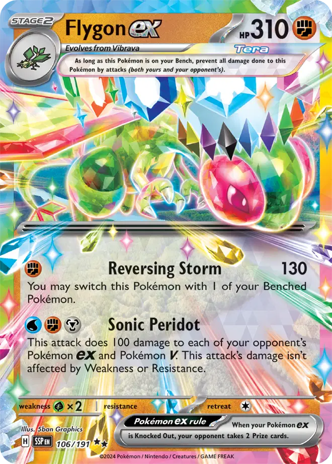 106/191 Flygon EX - Surging Sparks