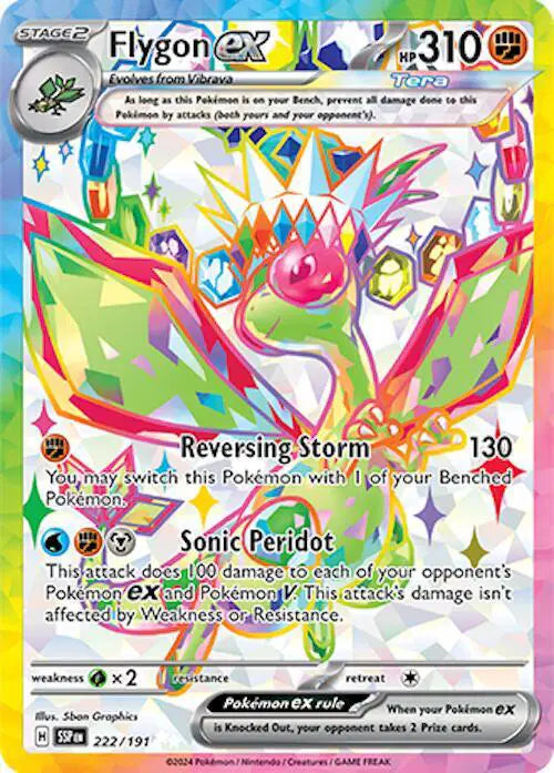 222/191 Flygon EX - Surging Sparks