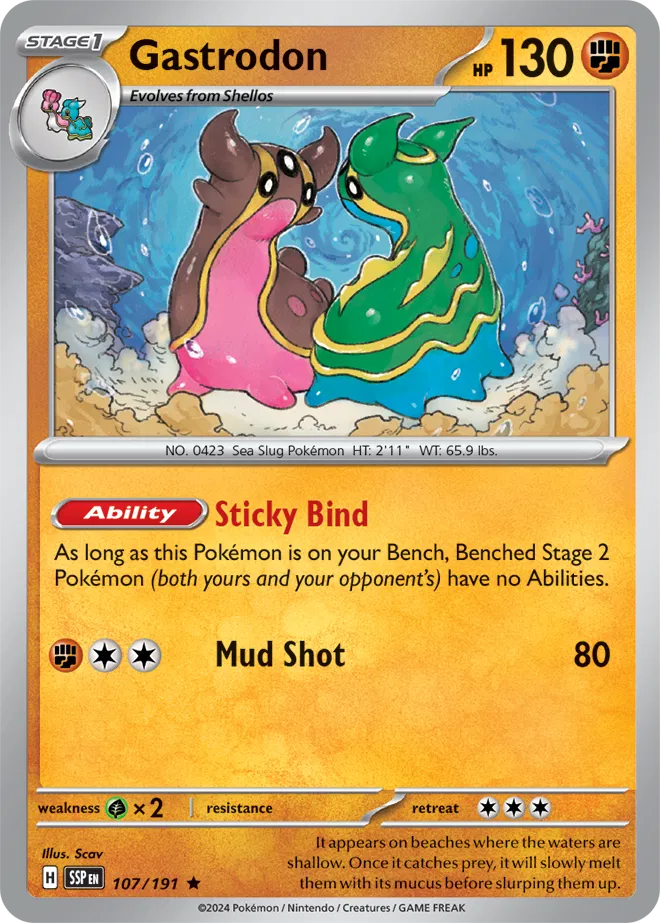 107/191 Gastrodon Holofoil