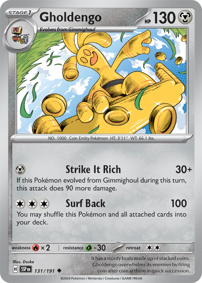 131/191 Gholdengo Reverse Holo