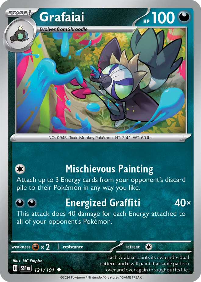 121/191 Grafaiai Reverse Holo