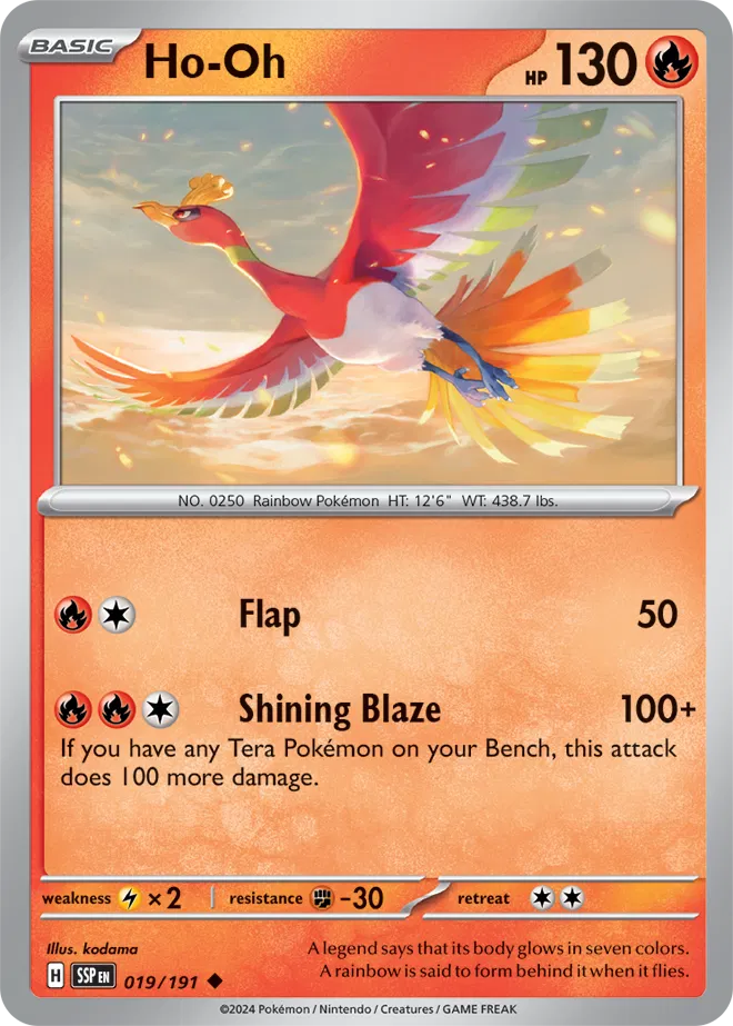 019/191 Ho-Oh Reverse Holo